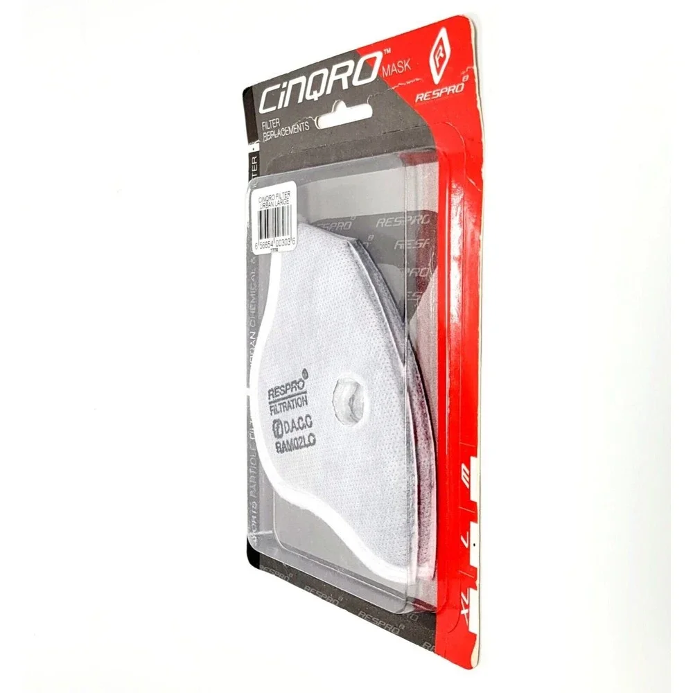 Respro Cinqro Anti Pollution Mask Sports Filter Pack Size Large New Sealed!